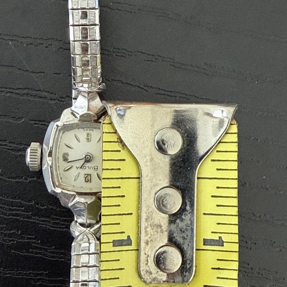 Vintage Bulova Women's Silver Tone Stainless (R078023) Watch Expandable Band - Picture 8 of 8